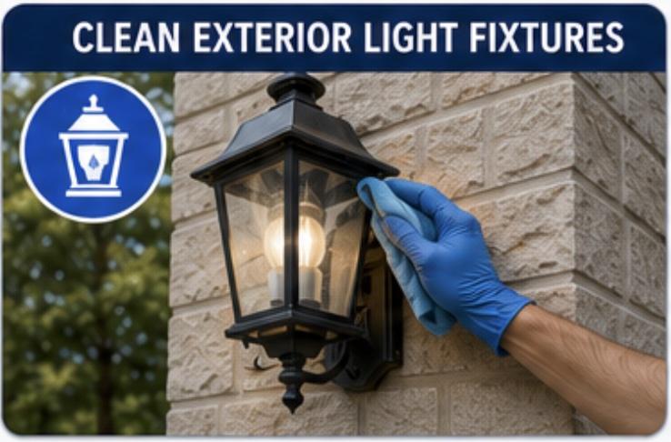 Clean Exterior Light Fixtures